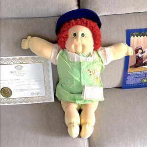 Cabbage Patch Kids Little People Red Hair Boy Birth Certificate Adoption Papers
